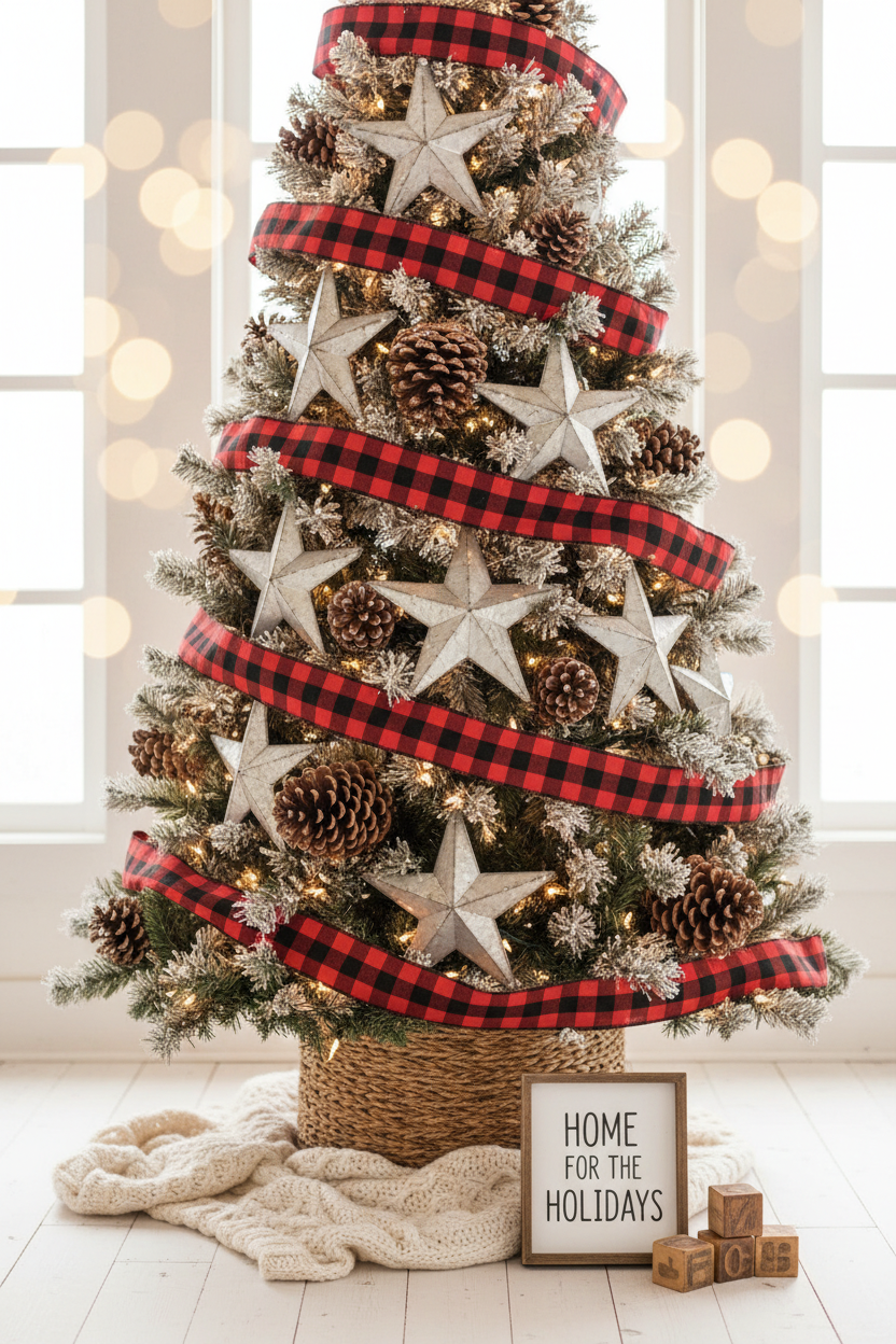 Rustic Farmhouse Buffalo Check