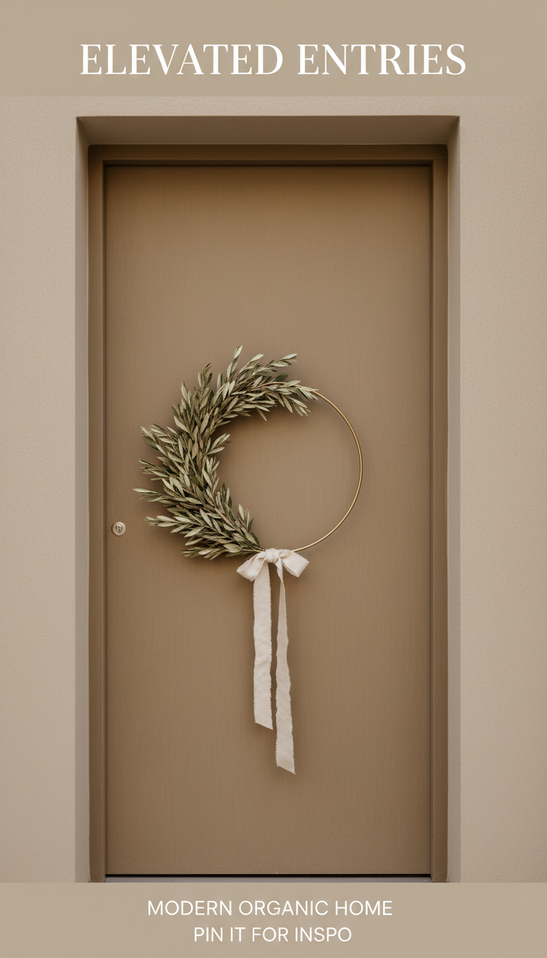 Asymmetrical Olive Branch Wreath
