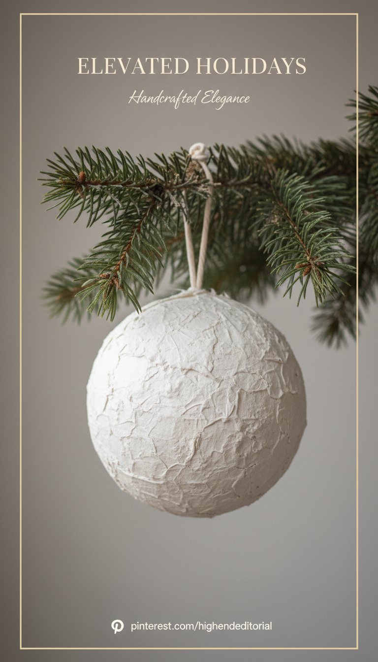 Oversized Paper Mache Ornaments