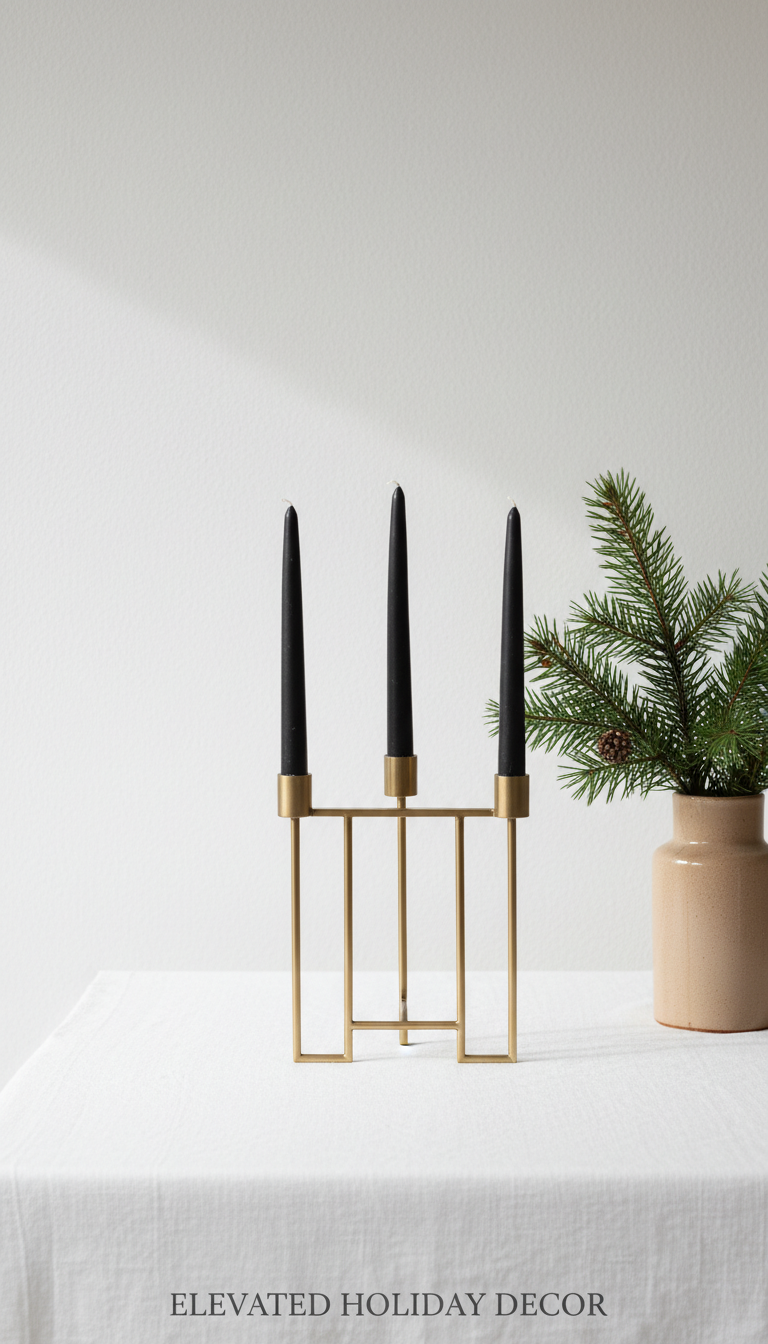 Black Taper Candles