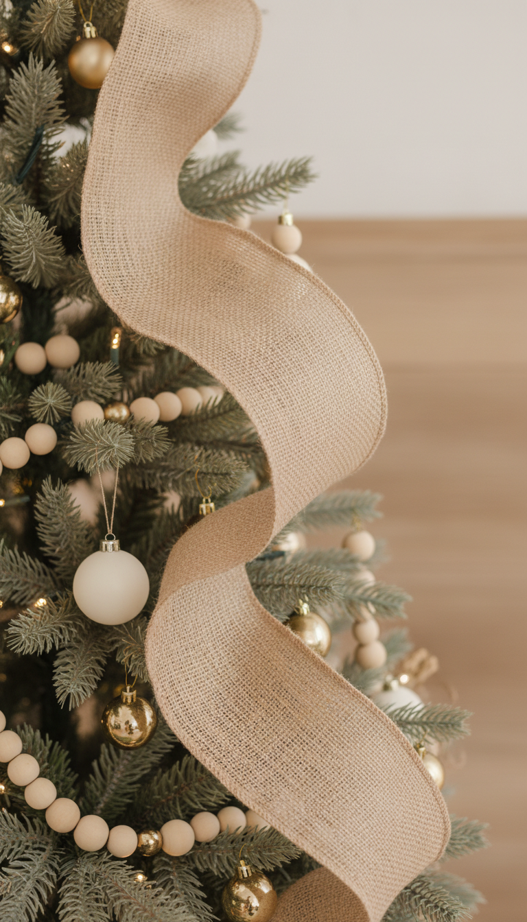 Cascading Burlap Ribbon