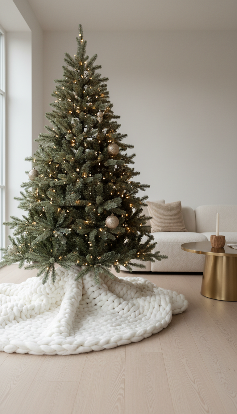 Chunky Knit Tree Skirt