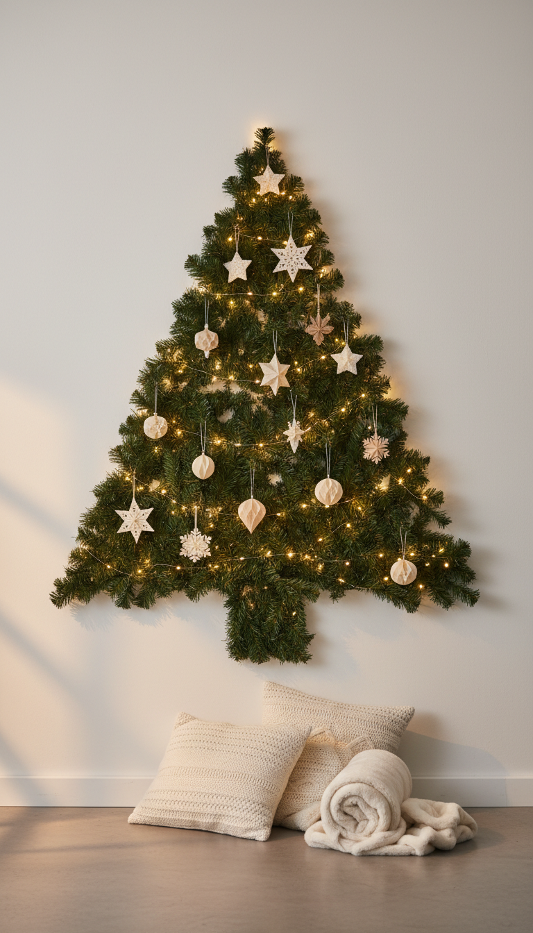 Wall-Mounted Garland Tree